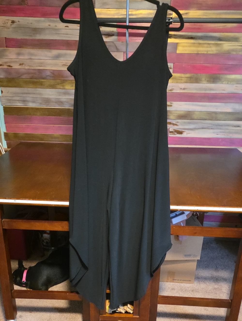 Nicole Miller Black Cropped Jumpsuit
